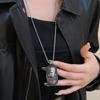 Collar Black Myth Wukong del mismo estilo para hombres y mujeres 2024, nuevo Equaling Heaven Great Sage, cadena de lana de acero de titanio, accesorios de tarjeta colgantes simples