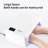 Sai'Erqi T8-A Almohadilla de Mano Doble para Manicura Lámpara de Manicura Enchufe Máquina de Fototerapia para Uñas Lámpara UV para Secado de Esmalte de Uñas Lámpara para Uñas