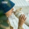 Tyeso Novo Copo de Água de Grande Capacidade para Homens e Mulheres Exterior Simples Portátil Garrafa de Água Esportiva Proteção de Aço Inoxidável 304