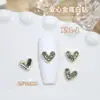 Yiwu Atacado de Joias para Unhas Liga Coração Diamante Estéreo Coração de Pêssego Acessórios para Unhas DIY Decoração de Unhas Vestíveis