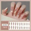 Uñas postizas estampadas cortas, medianas y largas de fábrica, con diseño de armadura, productos terminados en caja, venta al por mayor, se pueden personalizar según muestras