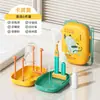 Escova de Limpeza para Mamadeira, Silicone Dobrável Portátil de Viagem Conjunto de Seis Peças, Resistente a Altas Temperaturas, Cabo Antiderrapante, Especial para Sair