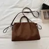 Bolso de Mano Arrugado de Alto Valor Estilo Coreano para Mujer Otoño 2026 Nuevo Simple Gran Capacidad Color Sólido Sensación Relajada Bolso Cruzado