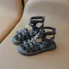 Sandálias Infantis, Sapatos Romanos de Cano Alto para Crianças, Novos Sapatos de Verão para Crianças 2026, Sapatos de Praia Modernos e Versáteis para Meninas