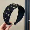 Diadema de tela de alta gama para otoño e invierno, extra ancha, adelgazante, estilo coreano, pinza para el pelo de terciopelo para mujer