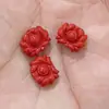 Fornecido diretamente pelo fabricante: Contagem Baixa Cinnabar Trevo de Quatro Folhas Flor Pequena Espaçadores com Furo Passante para Pulseira Colar Acessórios de Material Cristalino