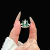 Nuevo anillo de moda de alta gama versátil estilo vintage con forma de estrella y diamantes, lujo ligero, anillo personalizado único y lujoso