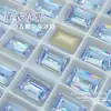 Superventas 8*12Mmk9 Diamante de Cristal Rectangular de Ángulo Recto Accesorios Vidrio Brillante Arte de Uñas Diamante para Uñas Joyería Al Por Mayor