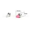 Brincos Pontiagudos de Titânio F136 com Opala, Piercings de Cartilagem, Piercings Labiais de Titânio G23, Acessórios de Joias para Body Piercing