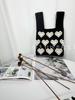 Nova bolsa de tecido voador bolsa de malha feminina saco de balde de lã japonês e coreano estilo All-match Hand-carried Casual Tote Bag Lunch Bag
