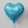 Globos de Película de Aluminio en Forma de Corazón de un Solo Color de 18 Pulgadas Decoración para Bodas, Día de San Valentín, Tablero de Luz, Globos Chinos en Forma de Corazón para el Día de San Valentín, Decoración de Habitación de Boda