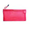 Bolsa Transparente Rayada para Archivos Bolsa de Almacenamiento para Papelería y Exámenes Cremallera de Nylon Materiales de Oficina Bolsa para Archivos Transfronteriza