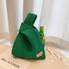 Nova Bolsa Tote Vazada Bolsa de Mão de Lã Bolsa de Armazenamento Bolsa Tricotada Estilo Coreano Aberta Acessórios para Cachecol Atacado em Estoque