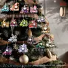 Plano 2D 16 Piezas Gnomos Navideños Lindos con Camión Árbol de Navidad Etiquetas de Regalo Decoración de Fiesta de Año Nuevo Adornos Colgantes