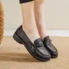 Sapatos de Couro para Mãe, Antiderrapantes, Confortáveis e Leves para Pessoas de Meia-Idade e Idosos, Estilo Primavera e Outono