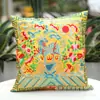 Funda de cojín bordada estilo étnico funda de almohada parche cojín de coche Suplemento oficial de la dinastía Qing Funda de cojín con parche de Kirin