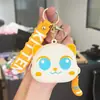 Bolsa de Monedas de Gato de Dibujos Animados de Venta Caliente Transfronteriza, Billetera Pequeña Portátil de Silicona con Llavero, Bolsa Pequeña Portátil para Auriculares