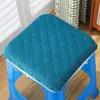 Funda para taburete cuadrado cojín para taburete cuadrado algodón grueso antideslizante funda cuadrada para asiento funda de lino para taburete cuatro estaciones venta al por mayor
