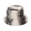 Sombrero de Cuenca de Piel Sintética Otoño Invierno Europeo y Americano Calidez Invernal Patrón de Ciervo Pequeño Ciervo Sombrero de Pescador Sombrero de Invierno Mujeres Navidad