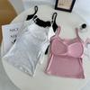 Camisola de renda Pure Desire com laço nas costas, bojo fixo, bojo no peito, respirável, confortável, envolvendo os seios, top tipo tubo