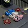 Pantuflas de Dibujos Animados de Verano para Niños y Niñas, Suela Suave Antideslizante para Interiores y Exteriores, Sandalias Cerradas con Agujeros de Cochecito para Bebé