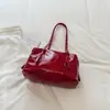 Bolsa vintage de grande capacidade, novo modelo do início do outono de 2026, bolsa de ombro/axila casual texturizada, bolsa tote para o dia a dia de alta aparência