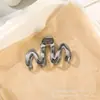 Pinza para el Cabello de Onda Grande Aleación Forma MM Parte Posterior de la Cabeza y2k Recogido Pinza de Garra Mujeres ins Estilo Frío Pinza de Garra para el Cabello Pinza de Tiburón de Nicho