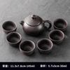 Juego de Té Kung Fu Zisha de Mineral Crudo traje Tetera Taza de Té Simple Oficina Reunión Juego para Invitados Tetera Xishi