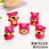 Muñeca Estéreo de Dibujos Animados Resina Adornos Pequeños Fresa Winnie the Pooh Snoopy DIY Llavero Colgante Accesorios