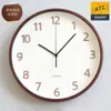 Reloj de Pared Estilo Japonés Reloj de Cuarzo Sala de Estar Hogar Reloj Sencillo Reloj de Pared Estilo Madera Moderna Reloj de Pared Silencioso