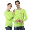 T-Shirt de manga comprida de malha Roupas de secagem rápida Personalizado LOGO Maratona T-Shirt Impressão de roupas de secagem rápida Roupas de trabalho Camisa de publicidade
