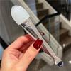 Pincel para Máscara, Pincel Macio para Pó de Máscara, Ferramenta de Dupla Ponta para Aplicação Uniforme, com Espátula, Pincel Eletrodepositado para Máscara, Pincel de Cerdas Macias, Pincel de Silicone