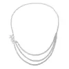 Cadena Corporal de Cadena de Aluminio Multicapa Estilo Callejero Retro Mariposa con Borla Cadena de Cintura Femenina Cadena de Cintura de Mariposa