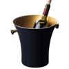 Balde de Gelo de Chifre de Aço Inoxidável Bar Balde para Vinho Tinto Champagne Balde de Gelo Orelha de Cervo Dourada Martelo de Gelo Balde de Champagne Moderno Localizador de Gelo para Vinho