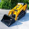 Suministro directo de fábrica de minicargador HTS1000 con accesorios multifuncionales opcionales, cargador de construcción pequeño tipo oruga