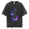 Camiseta Urbana para Hombre con Diseño de Anime Japonés Naruto, Camiseta Lavada Estilo Harajuku 2024, Estilo Hip-Hop de Verano