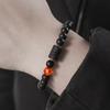 Pulseira Transfronteiriça Hot Sale 12 Constelações para Homens e Mulheres Pulseira de Contas de Pedra Ágata Pulseira para Casal Contas Elásticas Pulseira de Casal
