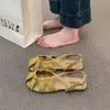Nuevo modelo con diseño calado, cómodas y deslumbrantes sandalias romanas de verano 2026, sandalias grandes de punta cerrada para mujer, hermoso y elegante diseño tejido