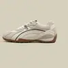 Zapatos de Entrenamiento Alemanes Plateados Zapatos de Carrera para Mujer 2026 Nueva Primavera Cuero Genuino Zapatos Deportivos Casuales Zapatos Versátiles que Aumentan la Altura