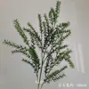 Simulação de grama Longxu, aspargos, lasanha fofa, material de flor de plástico dourado, fileira de chão de casamento estilo mori verde, arranjo de flores de teto