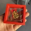 Ouro Puro 999 Estilo Shuibei Deus da Riqueza Sorte Adesivo para Celular 2mg Caixa de Presente Loja de Ouro Promocional Pequenos Presentes Venda por Atacado Personalização
