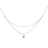 Conjunto de Pulsera y Collar de Plata de Ley 925 Más Vendido Transfronterizo, Lujo Ligero, Artesanía Exquisita, Conjunto Único de Pulsera de Trébol de Cuatro Hojas y Lazo para Mezclar y Combinar