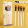 Suministros de Arte y Pintura para Niños Juego de 6 Pinceles de Nylon Pinceles para Pintura Acrílica Gouache Acuarela Fabricante