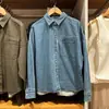 Chamarra tipo camisa de mezclilla holgada/manga larga producto lavado camisa de colaboración para mujer primavera/otoño 2026 492123