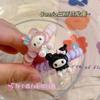 Horquilla con clip superior de Sanrio con forma de corazón para niña, accesorio para el cabello con combinación de Kulomi