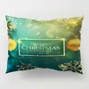 Funda de almohada de poliéster navideña regalo funda para cojín de sofá