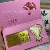 Ramo de Rosas Dorado Hecho a Mano, El Regalo Más Hermoso para Mamá, Sobre Rojo con Billete Dorado, Regalo del Día de la Madre, Pequeño Regalo Bancario