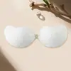 Almofadas de Seio de Renda em Formato de Manga, Sutiã Adesivo Push-Up para Mulheres, Sutiã Fino Sem Costura para Sessão de Fotos, Protetores de Mamilo Anti-Queda
