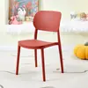 Cadeira Plástica Santang Escandinava Infantil Empilhável para Jantar Casual Cadeira Casual com Encosto Criativa para Café
