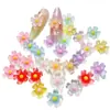 Decorações de Arte de Unha Flor de Cerejeira de Cinco Pétalas Gelo-Claro Estilo Novo, Decorações de Unha de Resina Estilo Desejo Puro Gradiente Translúcido Doce e Fresco